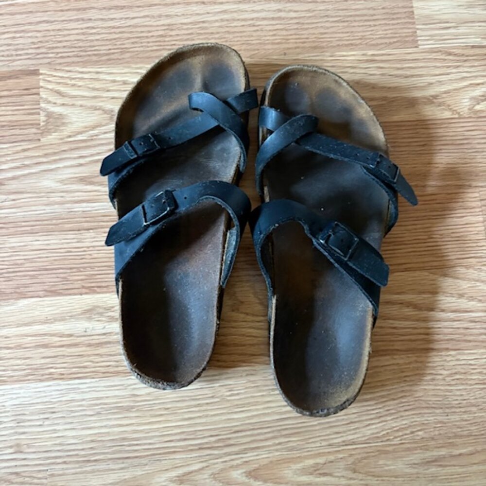 Birkenstock Mayari Sandals Women's Size 39 US 8-8.5 Regular Width Black